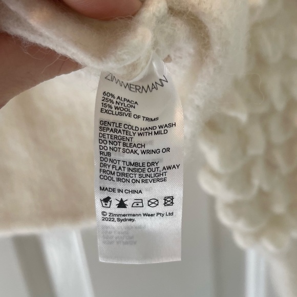 Zimmermann Scalloped Alpaca Blend Cardigan - Picture 8 of 12